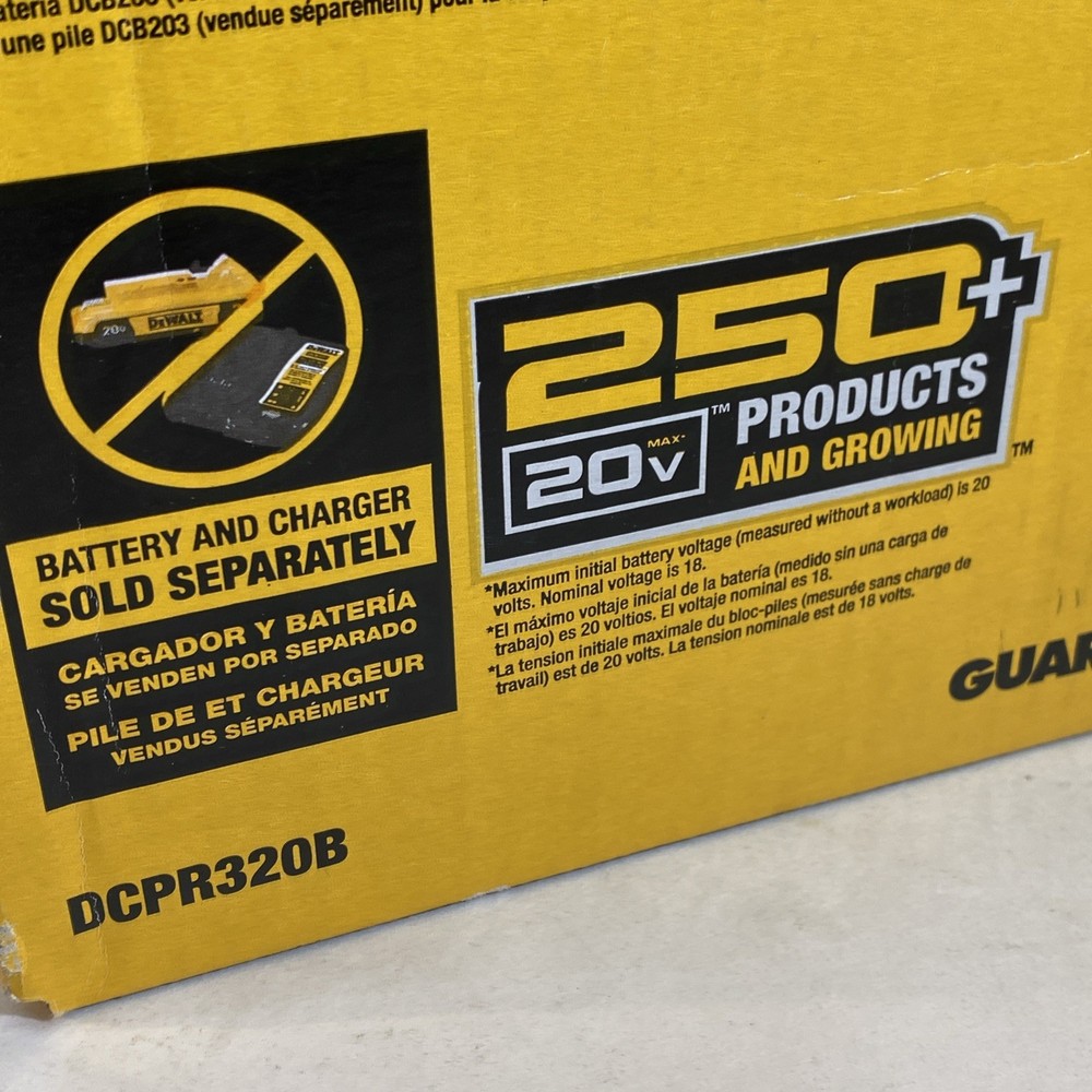 DCPR320B 20V MAX Cordless Battery Powered Pruner (Tool Only)