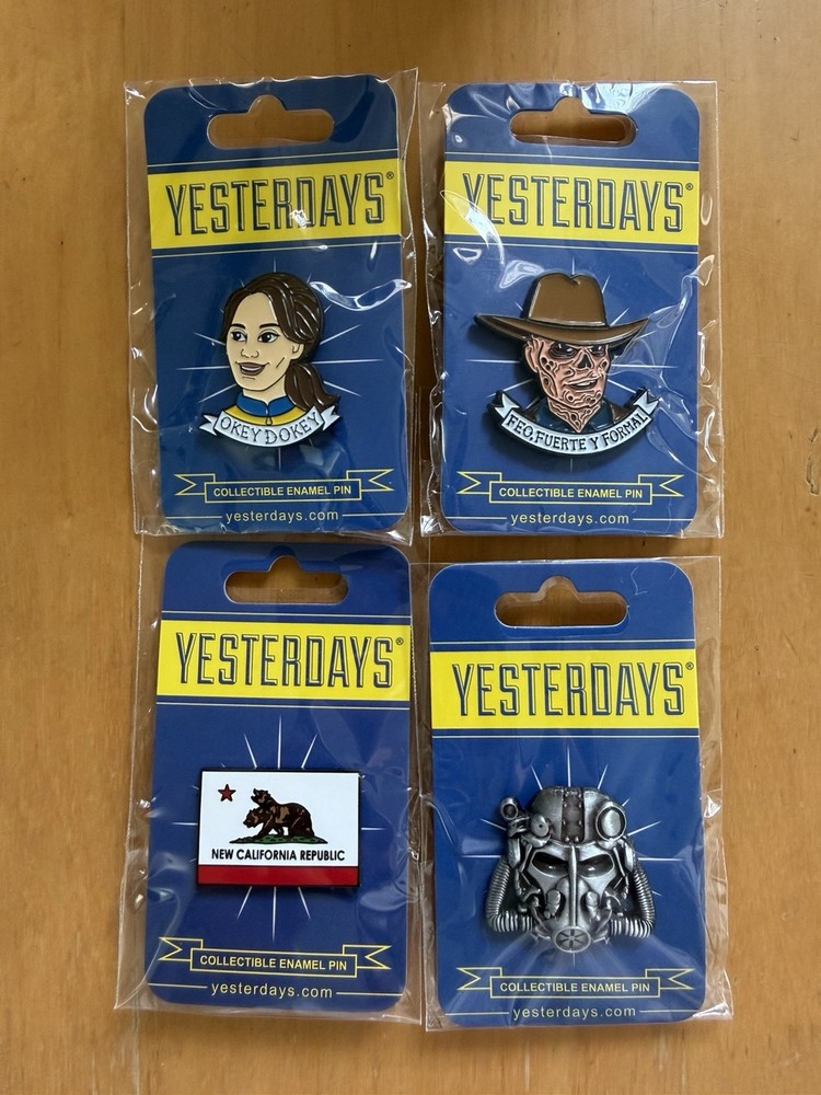 SDCC 2024 Yesterdays Fallout Pin Set Bundle