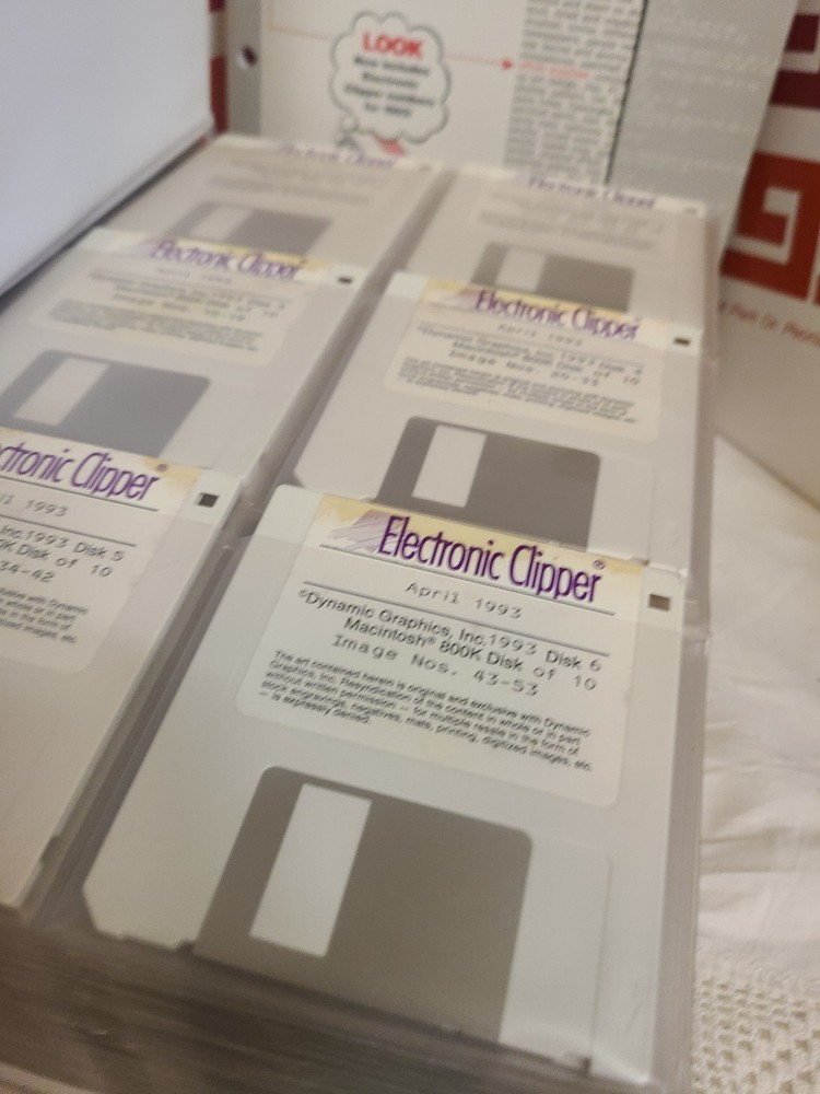 Dynamic Graphics Designer's Electronic Clipper over 150 Disks