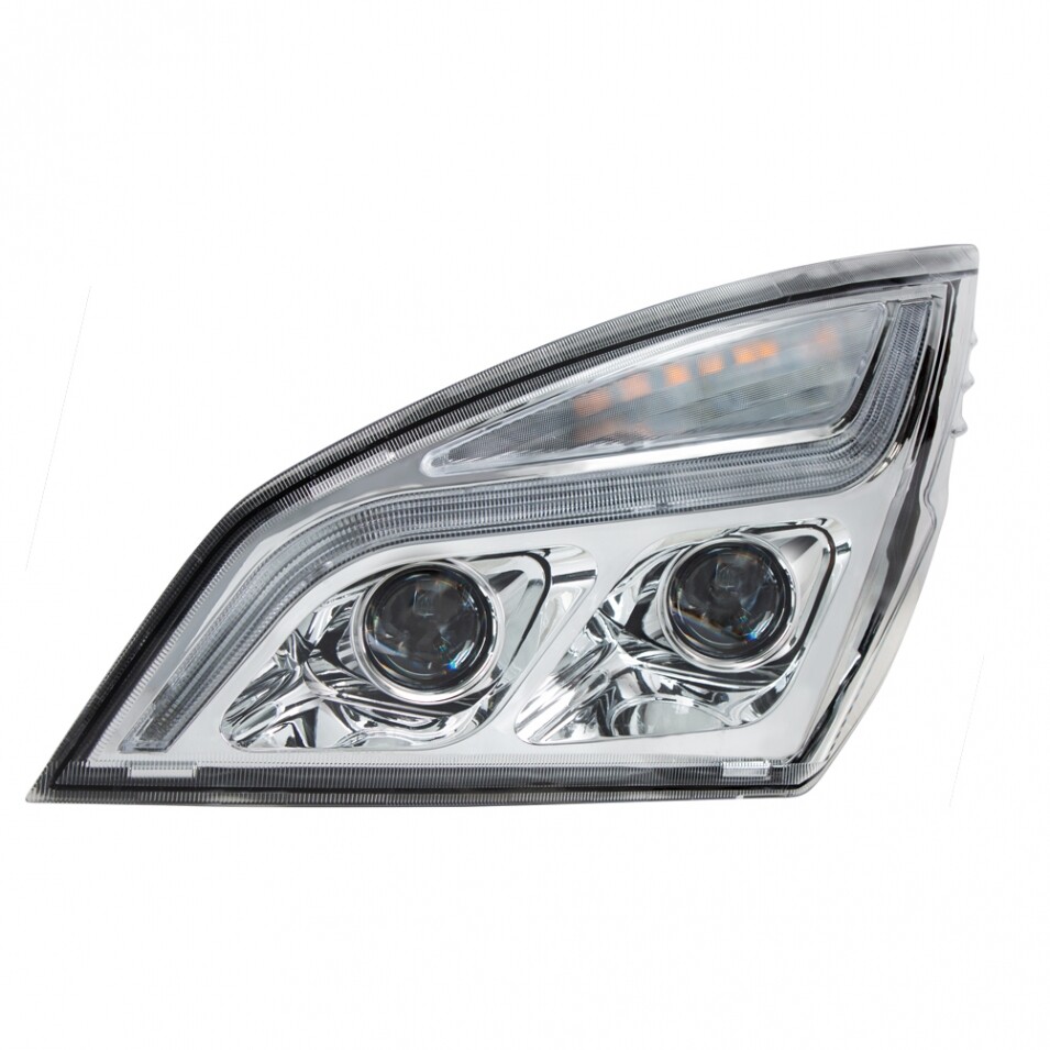 LED Projection Headlight w/ Position Light for Freightliner Cascadia - Driver