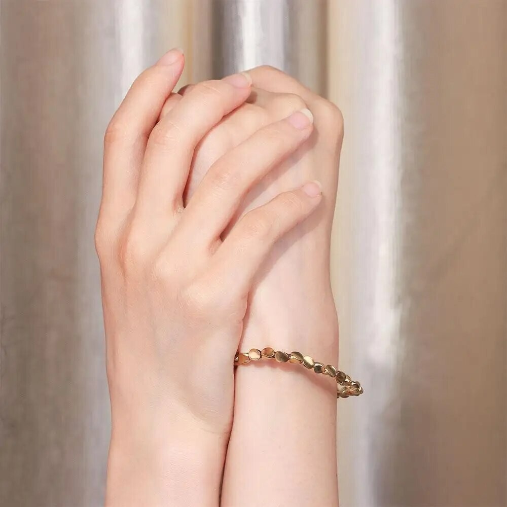 Tibetan Copper Twisted Beads Healing Reiki Handmade Men Women Lucky Bracelet