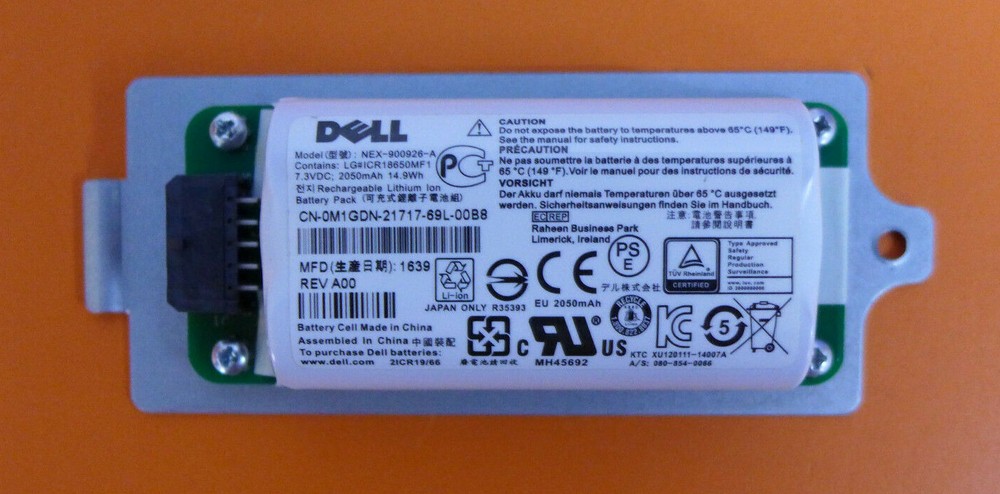 Dell Equallogic Type 18 Controller Battery M1GDN