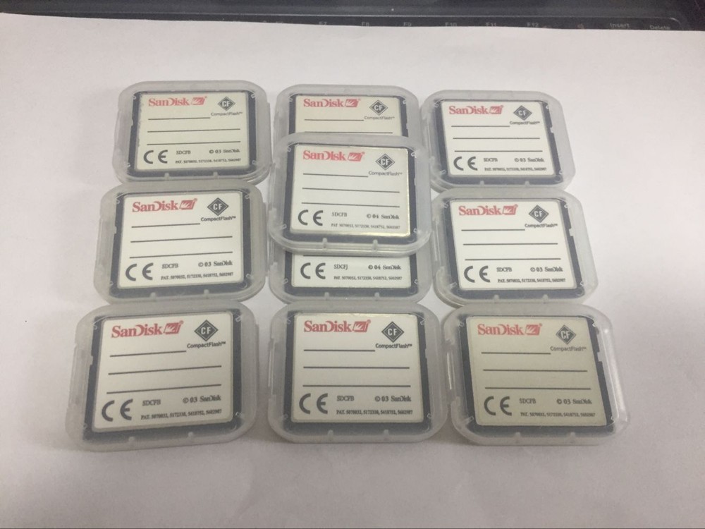 10PCS 64MB Sandisk Compact Flash Card 64MB CF Memory card SDCFB/SDCFJ