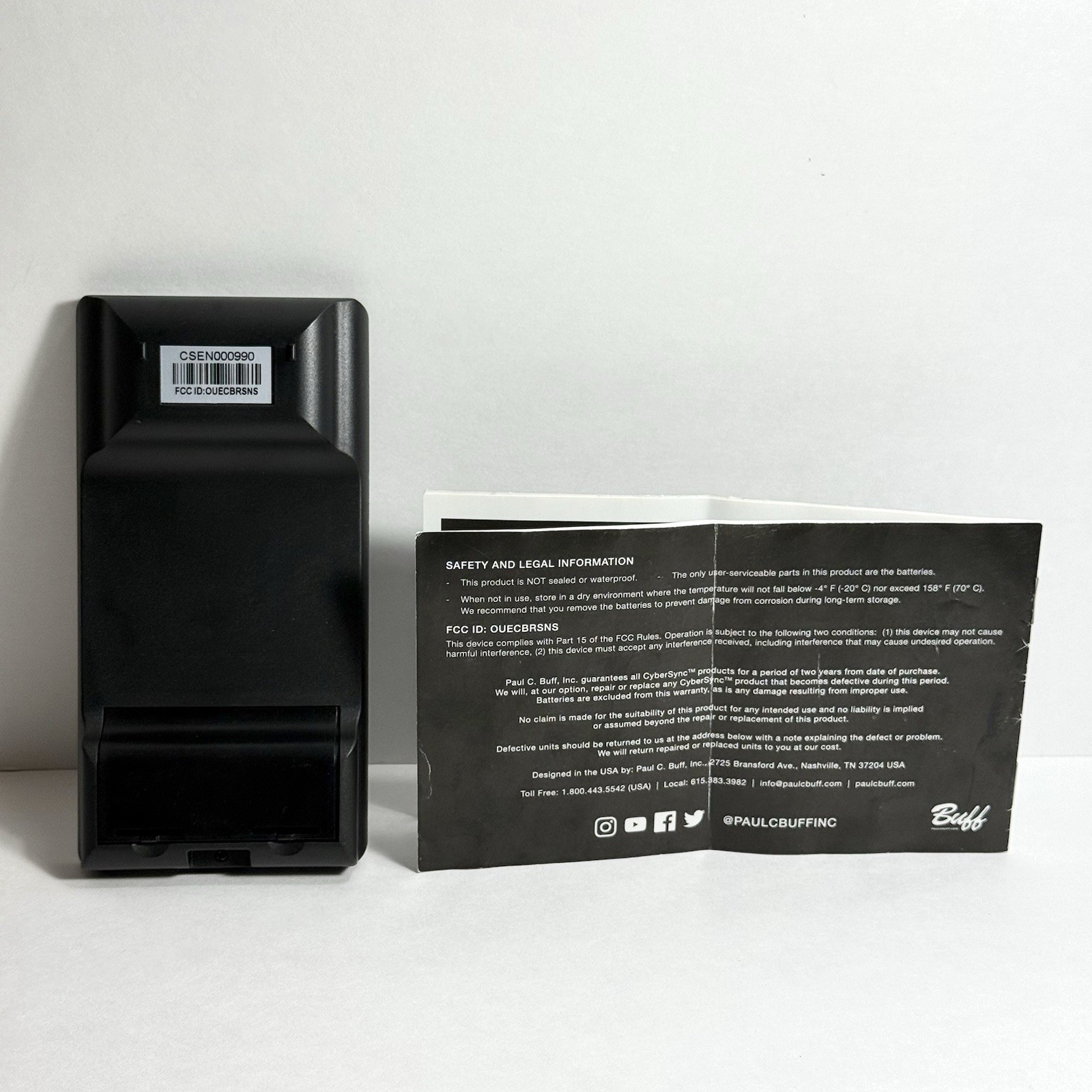 Paul C. Buff Cyber Sense Wireless Remote Controller & Manual