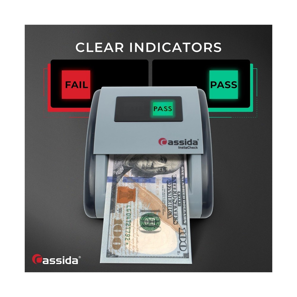 Cassida InstaCheck Small Footprint, Easy to Read Automatic Counterfeit Detect...