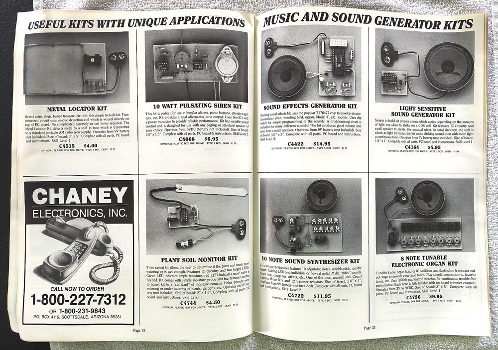 1986 Chaney Electronics Catalog DIY Kits Vintage Maker Electronics Catalog 31