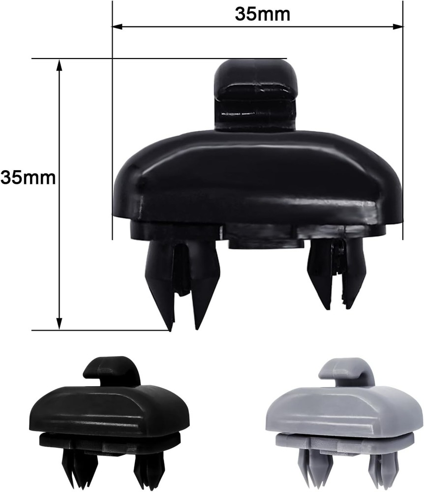 2pcs Auto Sun Visor Clip Hook Bracket Hanger Sun Visor Clips Replacement for A1