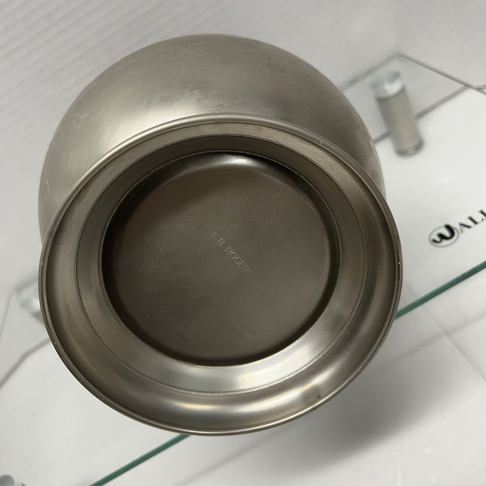 VINTAGE FB Rogers Plated Water Pitcher Ice Shield Footed