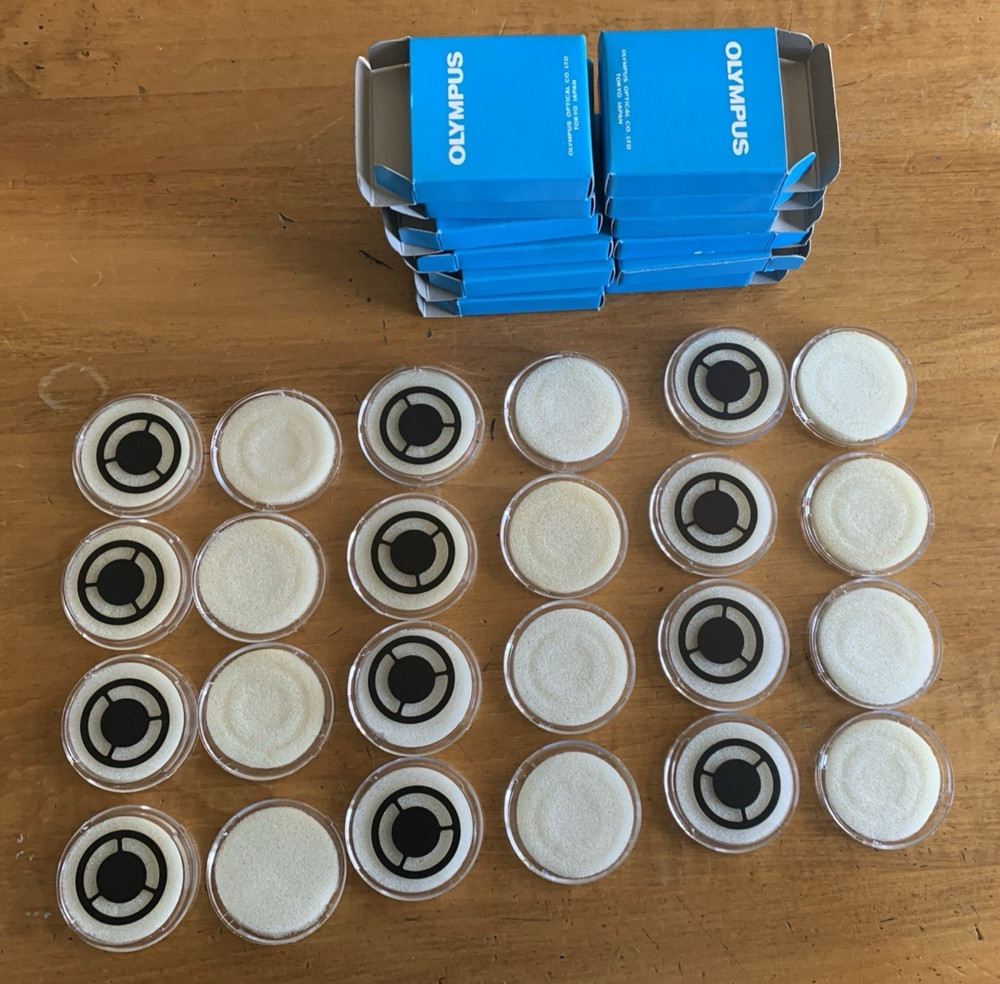 12 Olympus CH2-DS Darkfield Light Stops for CH Microscopes, Dozen!