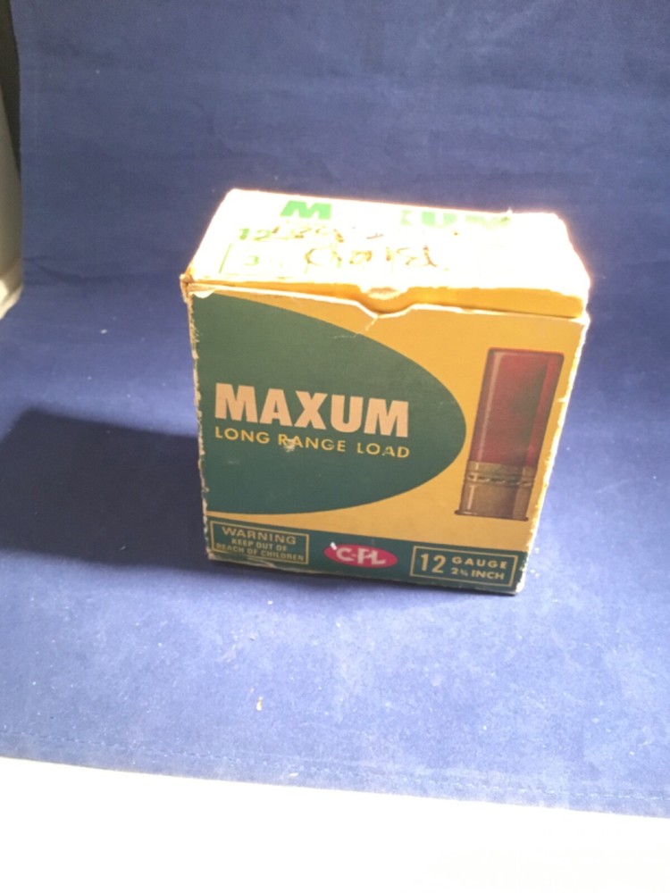 maxum 12 guage shot shell box