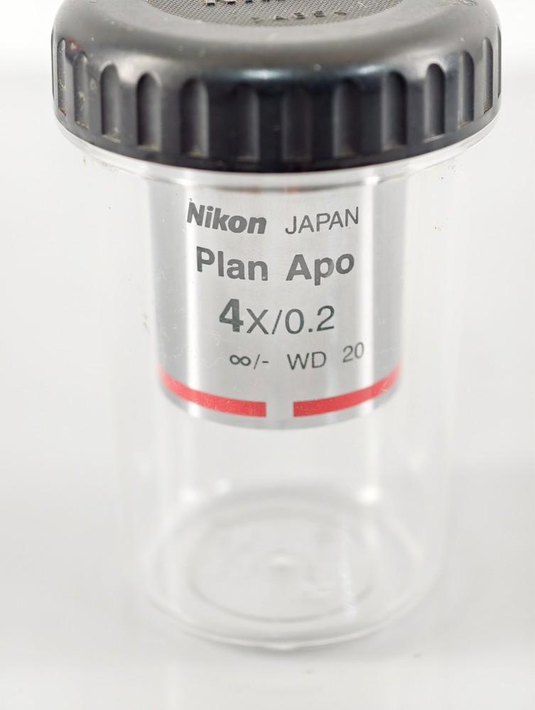 Nikon PlanApo 4x 0.20 CFI Microscope Objective Eclipse i Series Plan Apo
