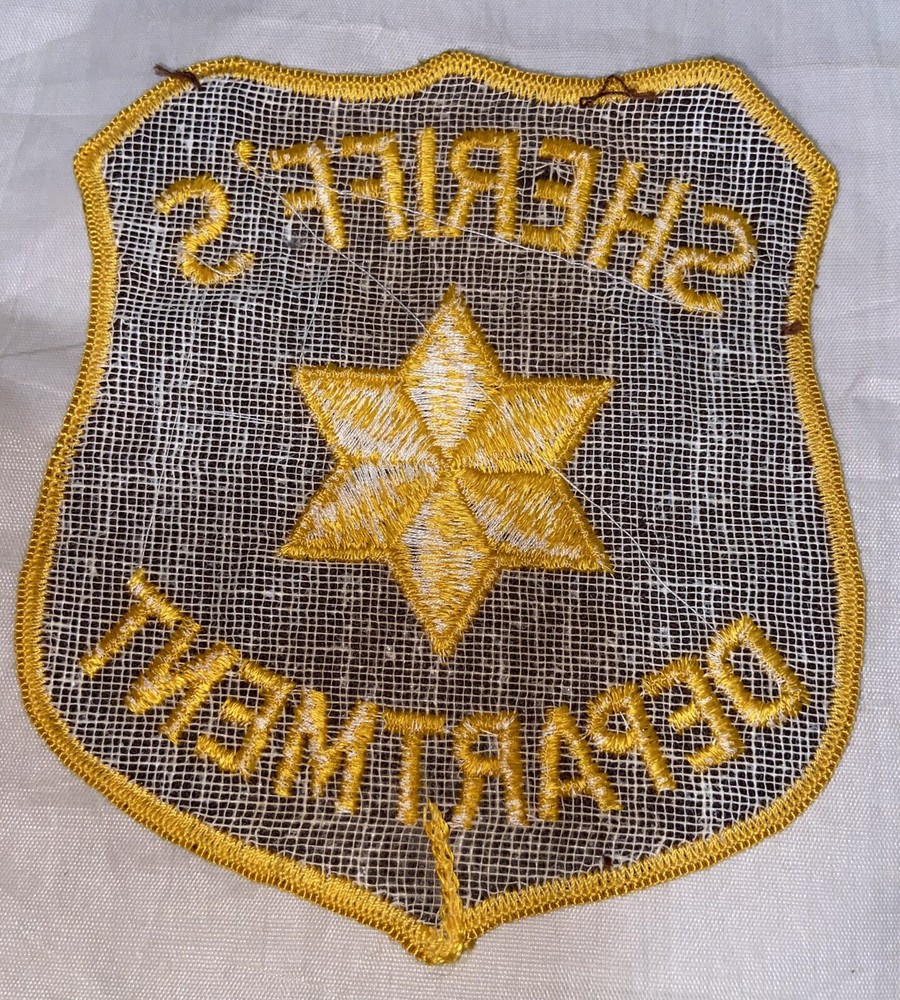 SHERIFF’S DEPT DEPARTMENT SHOULDER PATCH No State