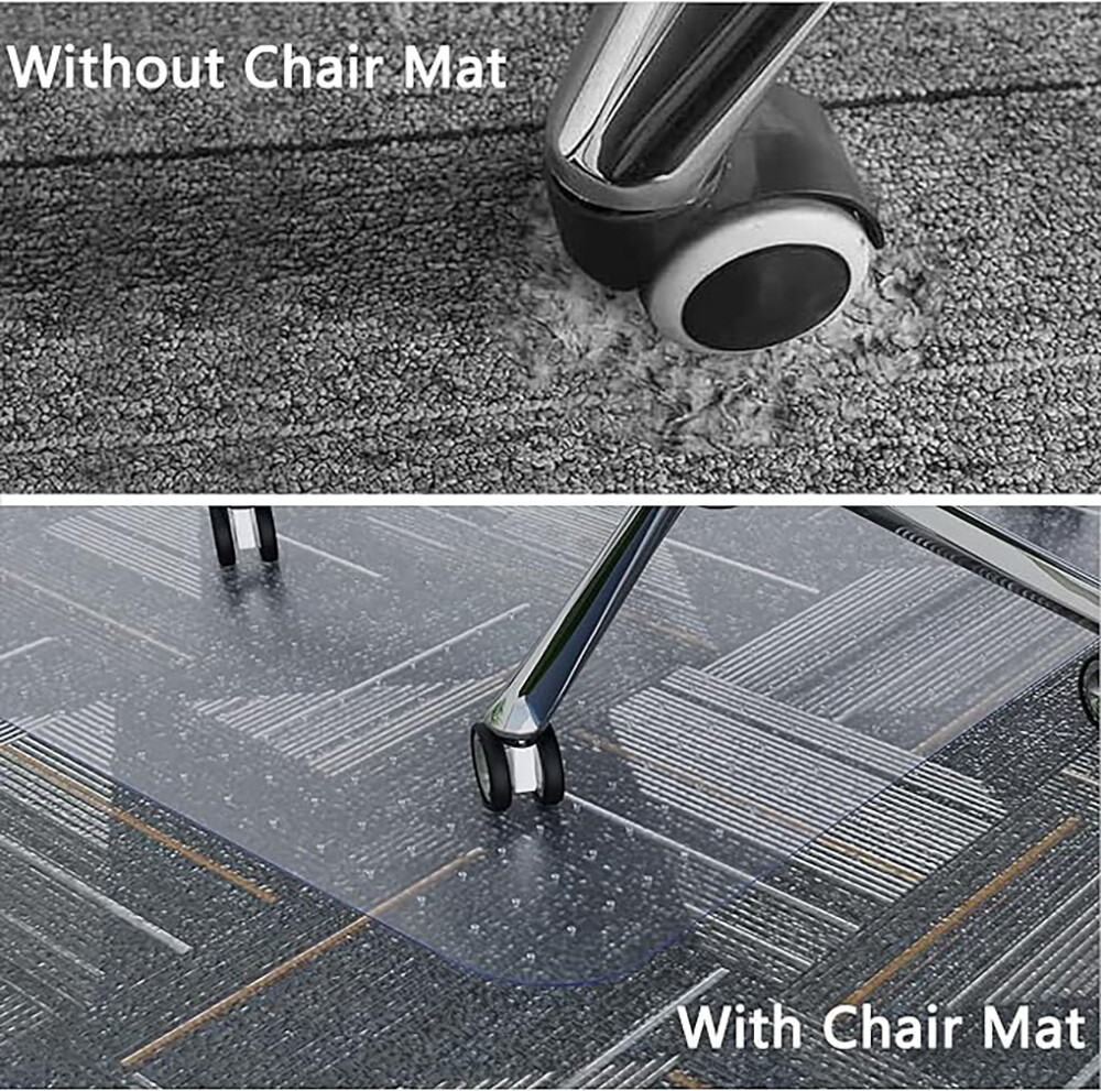 Office Chair Mat Computer Desk Chair Mat for Carpet Floor w/Extended Lip 36"x48"