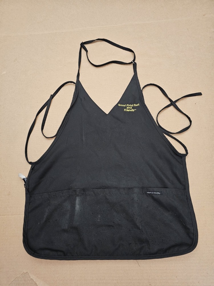 Authentic Waffle House Apron with v-neck front pockets and adjustable strap
