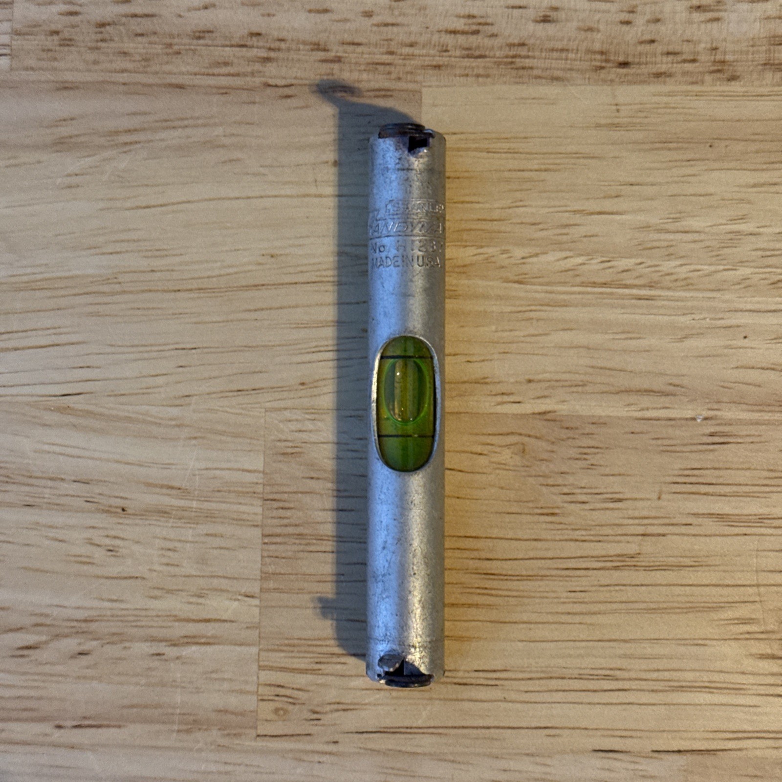 Vintage Stanley Mini Pocket String Level 3 Inch Hexagon Made In USA