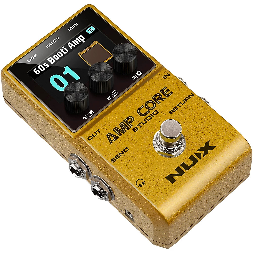 NUX Amp Core Studio Amp Modeling Pedal Gold