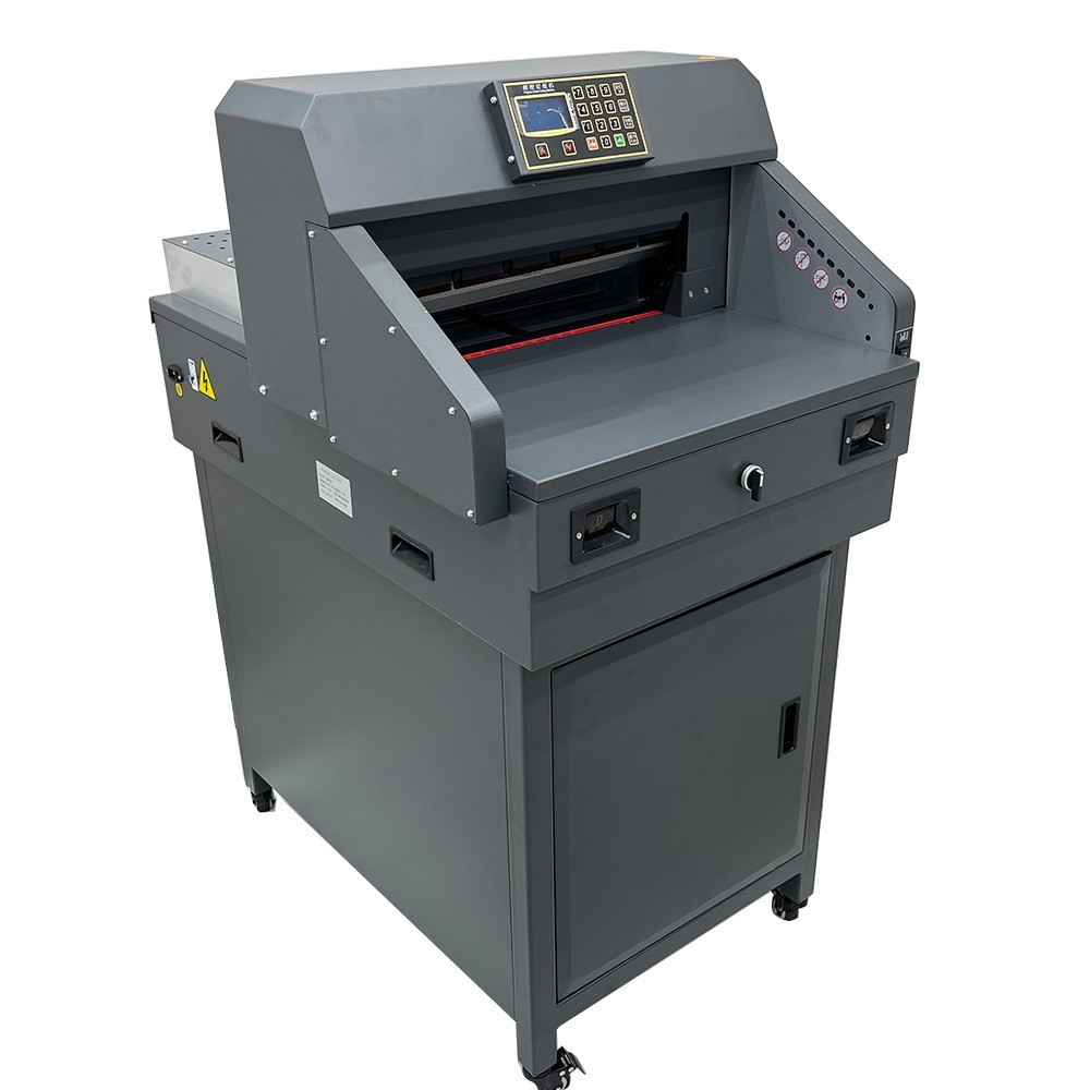 Electric Paper Cutter 18" 460mm Cutting Length Automatic Stack Paper Trimmer Gui