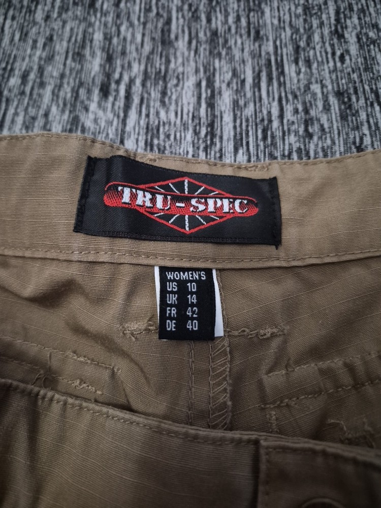 Tru-Spec Tactical Cargo Ripstop Pants Womans Size 10 Brown