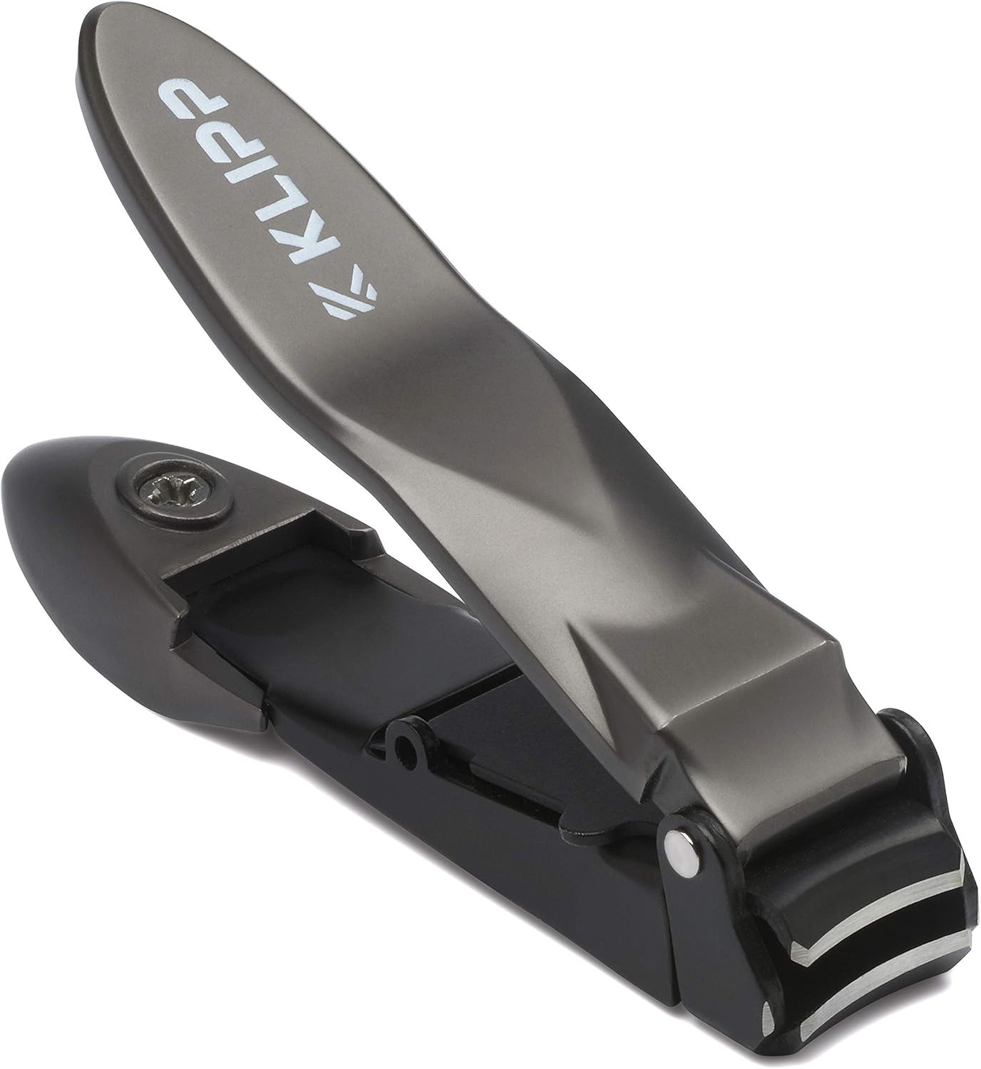 Nail Clippers for Men with Catcher -KLIPP Heavy Duty Razor-Sharp Self-Collecting