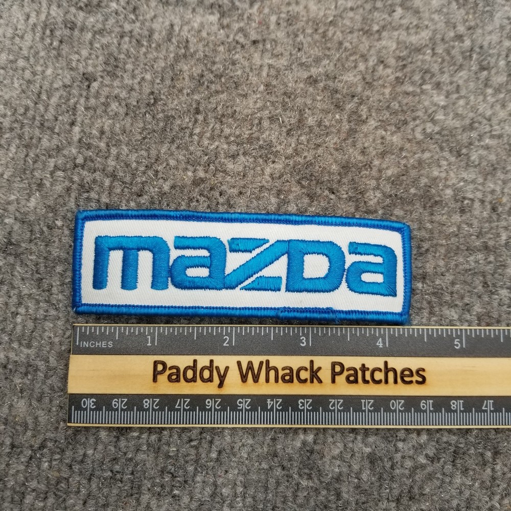Vintage Mazda Patch Car Auto 70s 80s Work Uniform Y8