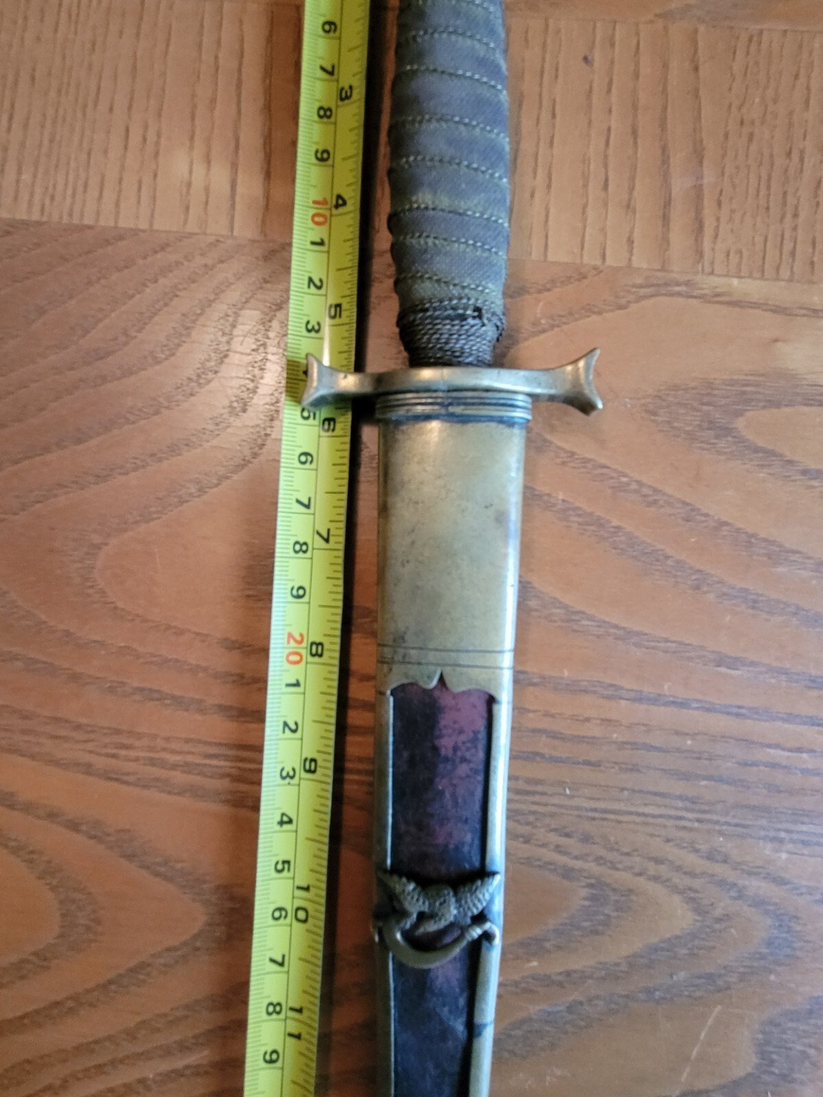 Civil War Officer's Dagger with Sheath Used Free Shipping