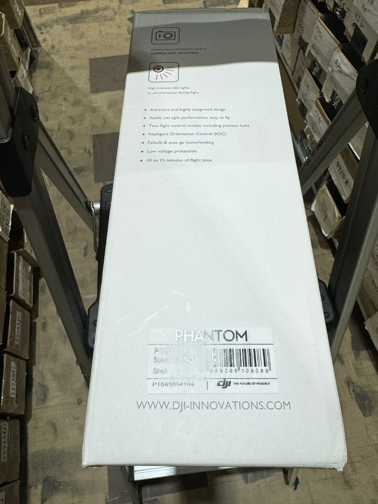 DJI-PHSHL DJI PHANTOM REPLACEMENT UPPER/LOWER BODY SHELL Part No 8