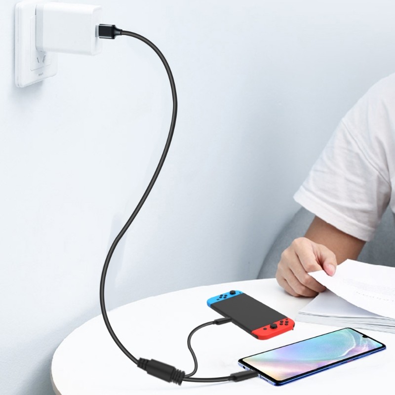 2 In 1 Charging Cable For Controller Type C Charger