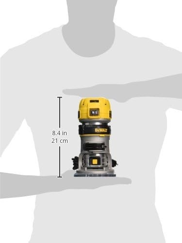 DEWALT Router, Fixed Base, 1-1/4 HP, 11-Amp,Variable Speed Trigger,Corded DWP611