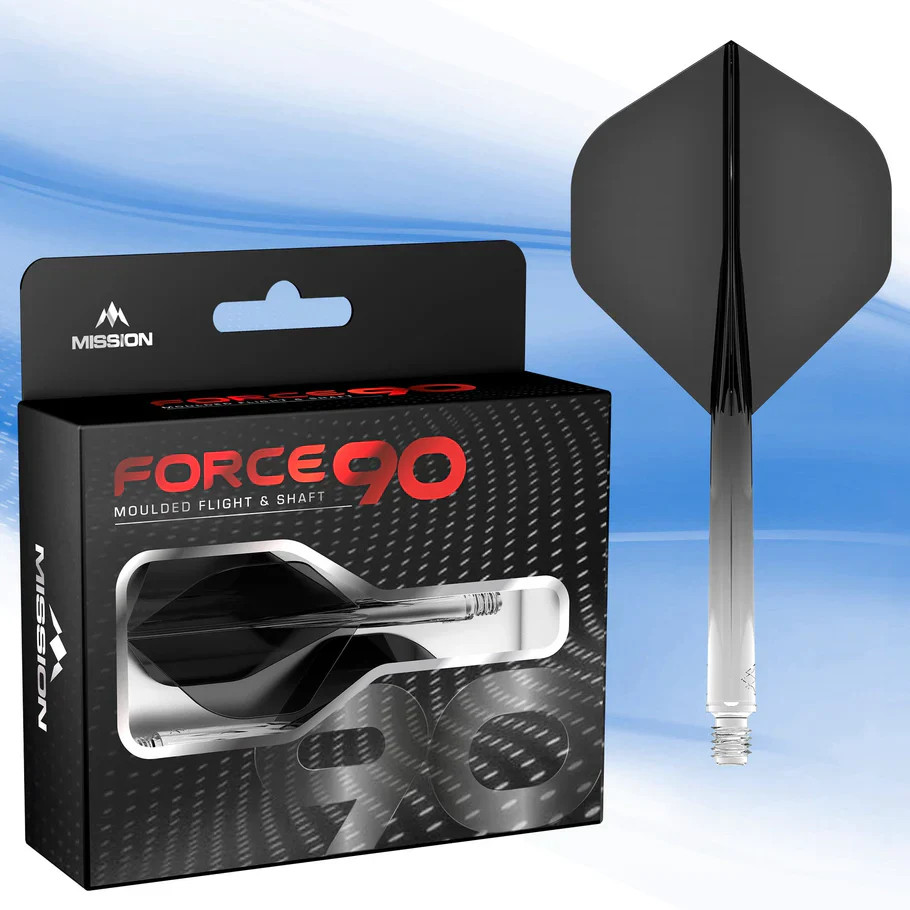 Mission Force 90 Molded Flight & Shaft System Gradient Black Standard No2 Medium
