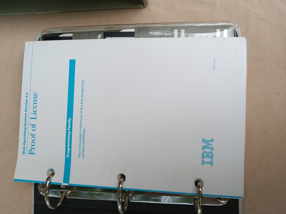 IBM Disk Operating System Version 3.30 3.5" & 5.25" looks unused!