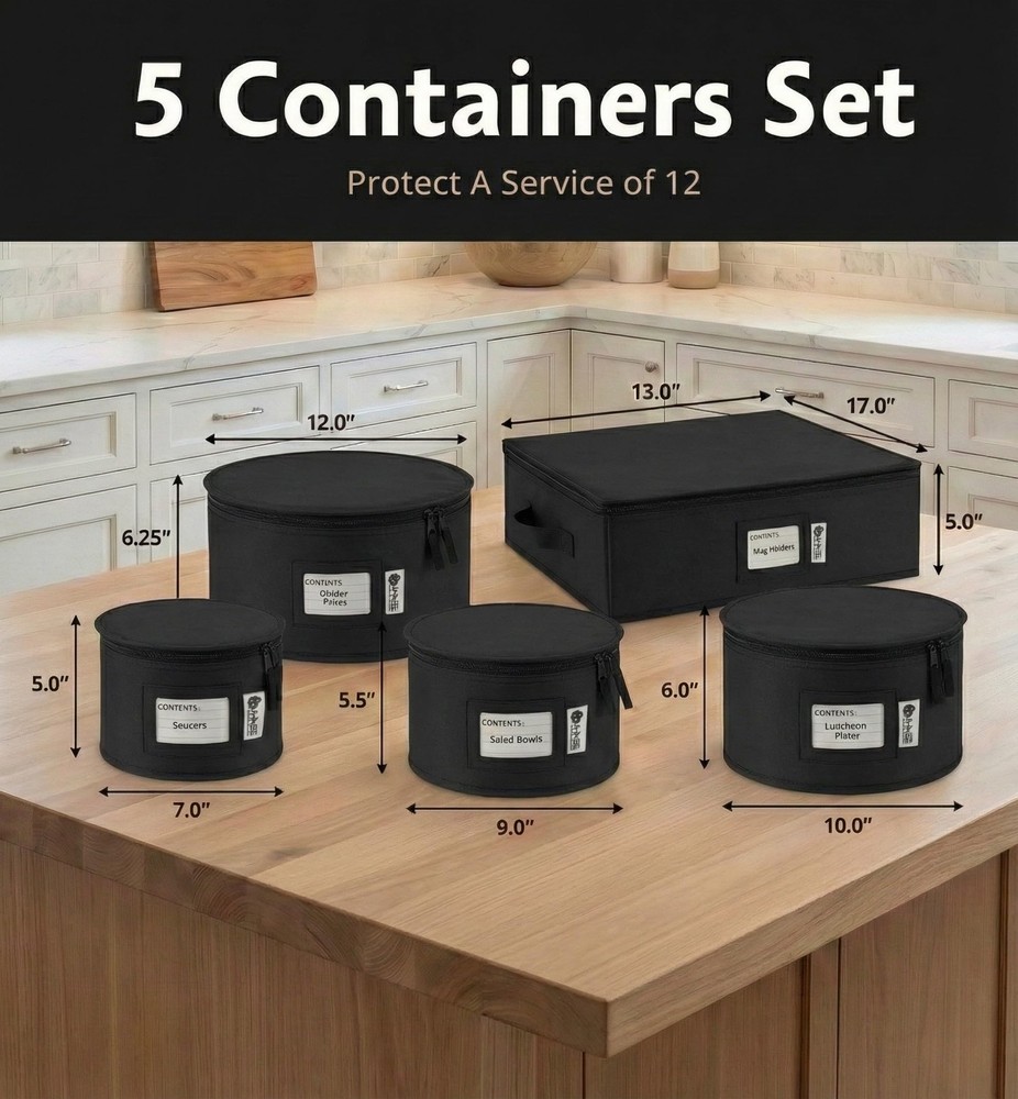 China Storage Hard Shell Containers 5-Piece Set Moving Boxes for Dinnerware, ...