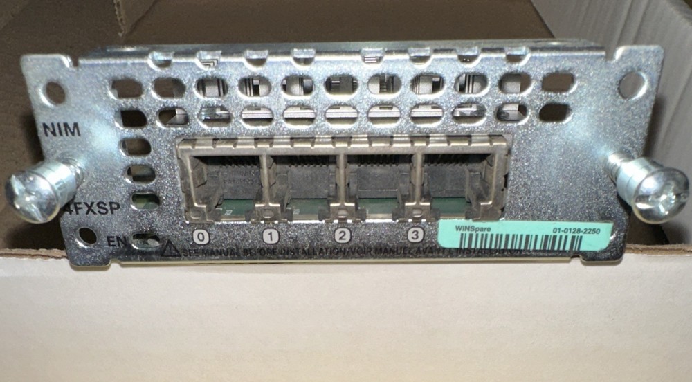 Cisco NIM-4FXSP 4-Port Network Interface Module.
