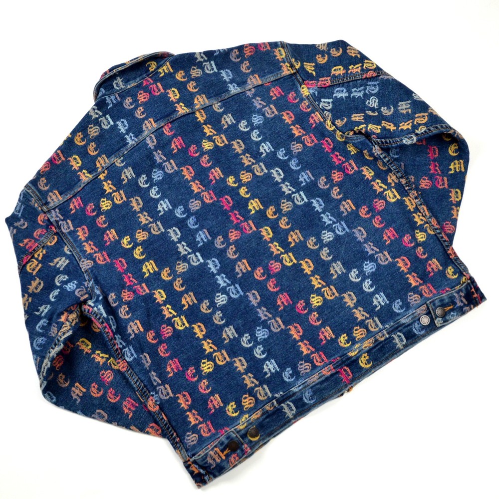 Supreme Gradient Jacquard Denim Work Jacket Size Large