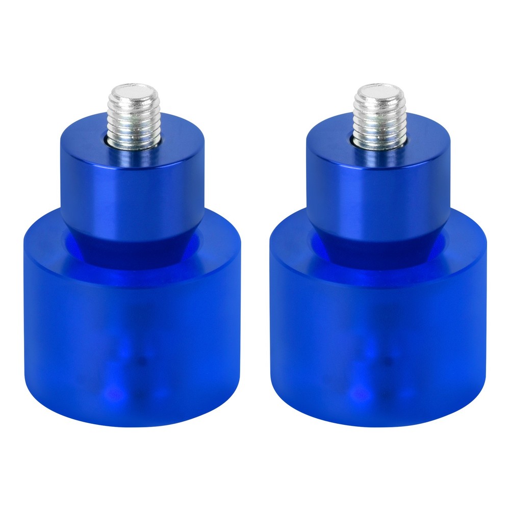 2x Blue Engine Protective Guards Crashs Bars 12mm End Balls Protector For Harley