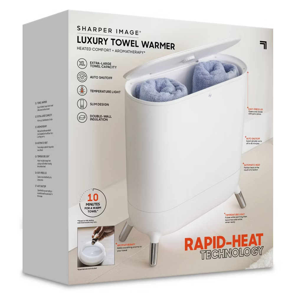 Sharper Image Towel Warmer White