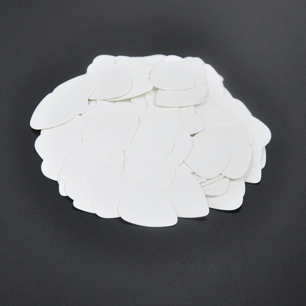 100 pcs New Blank Heavy 0.96mm Guitar Picks Celluloid Solid White