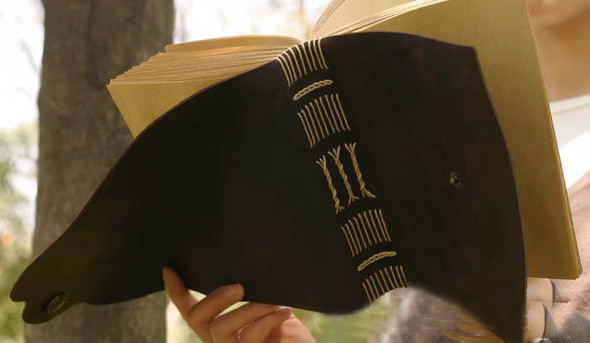 Writing notes Notebook travel Diary Notepad handmade cow leather coffee Q358