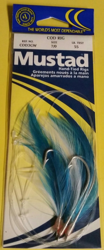 Mustad COD3GW 7/0 Cod Fishing Rig 55 lb Test