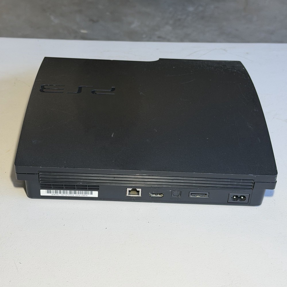 PlayStation 3 PS3 Slim Console With Controller & Cords, 4 Games TESTED