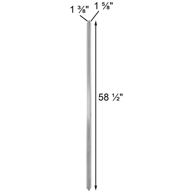 S&K Telescoping Aluminum Triangular Pole, 12'