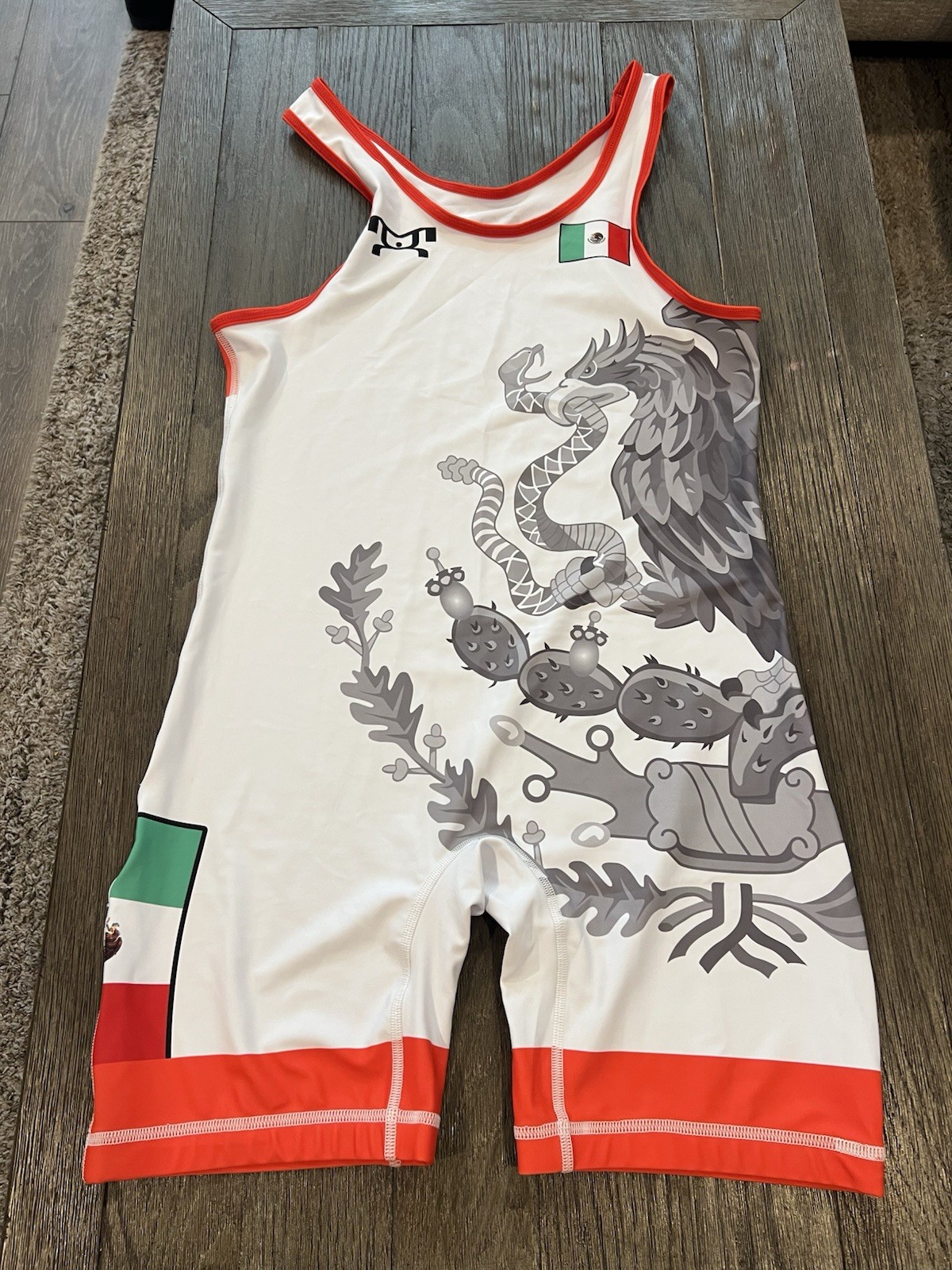 Mens My House Mexico Wrestling Singlet New White XL