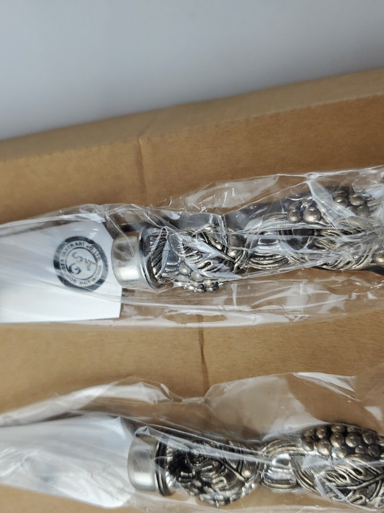 Silver Plated Grape & Grapevine Handle.FS