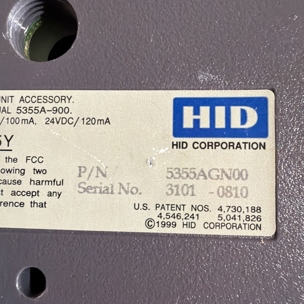 HID 5355AGN00 Proxpro Proximity Card Reader Used Surplus