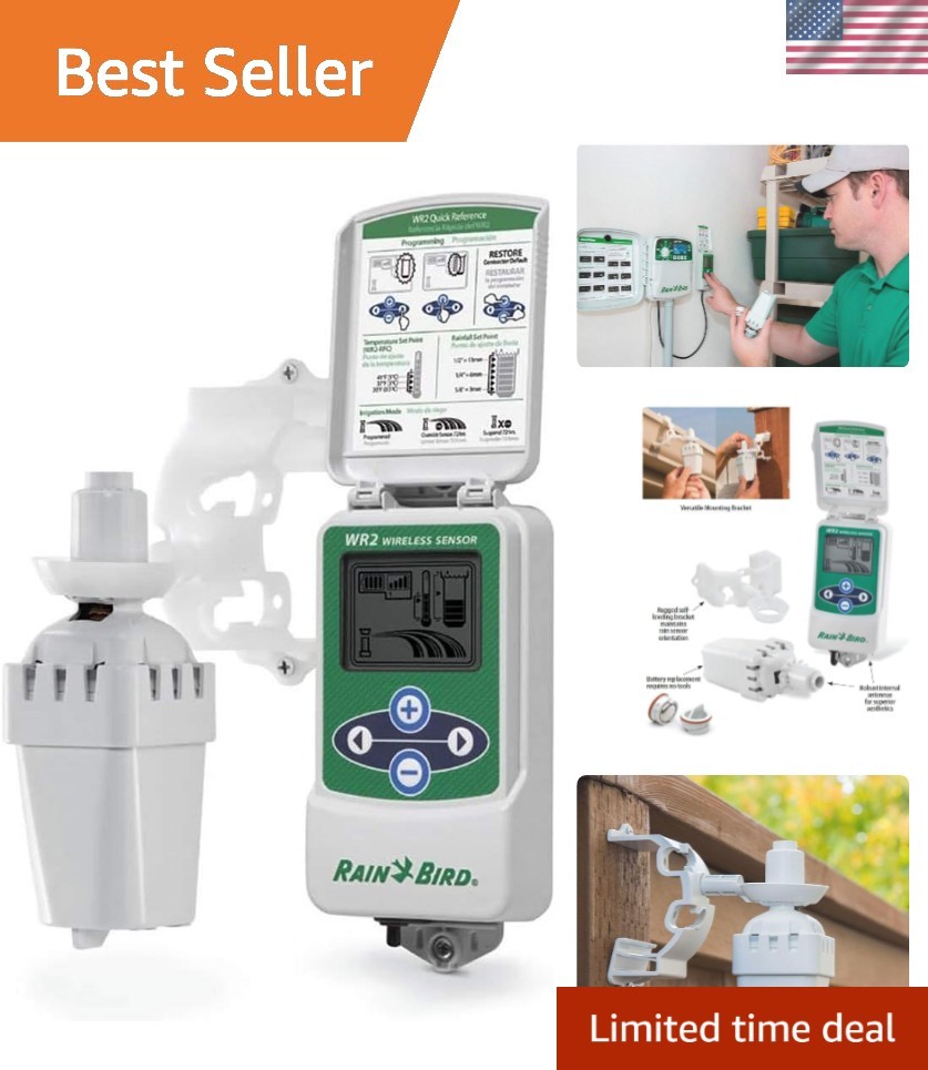 Rain Bird WR2 Wireless Rain/Freeze Sensor - Easy Installation & Programming