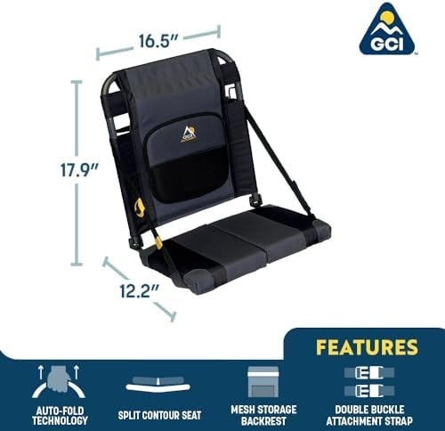 Sitbacker Adjustable Canoe Seat with Back Support