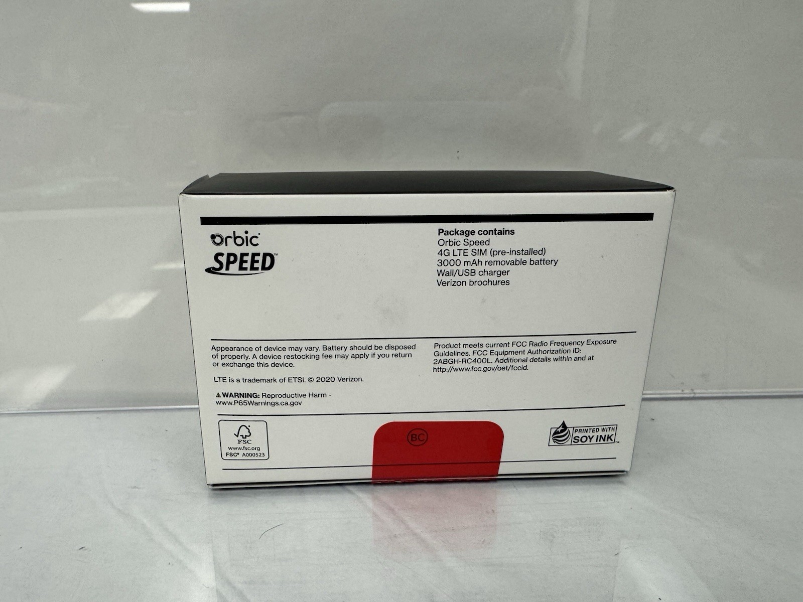 New Verizon Orbic Speed RC400L Mobile Wi-Fi Hotspot 4G LTE ORB400LBVZRT