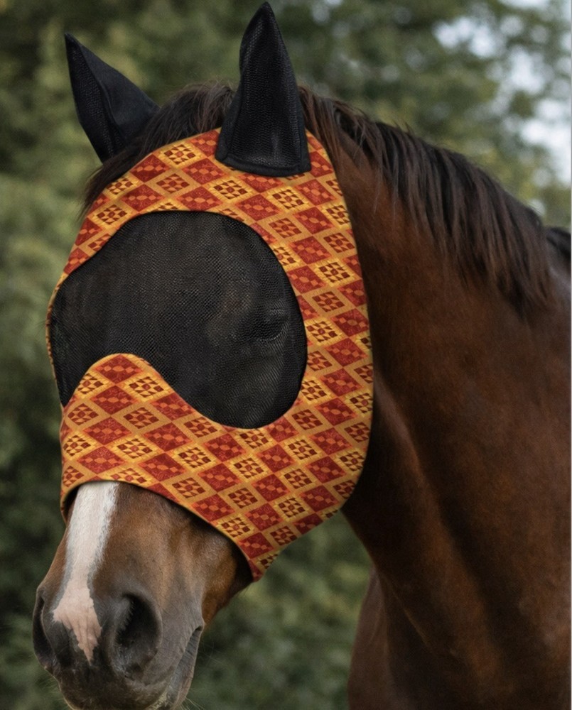 Orange Fly Mask