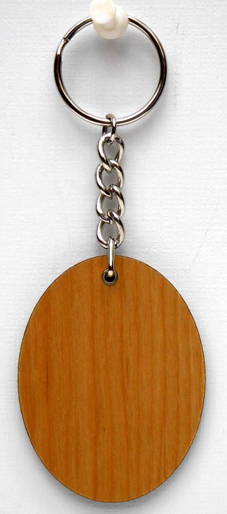 GERMAN SHEPHERD WOODEN KEY CHAIN