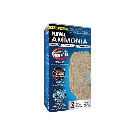 FLUVAL 106-206 AND 107-207 AMMONIA REMOVER - 3 PER PACK