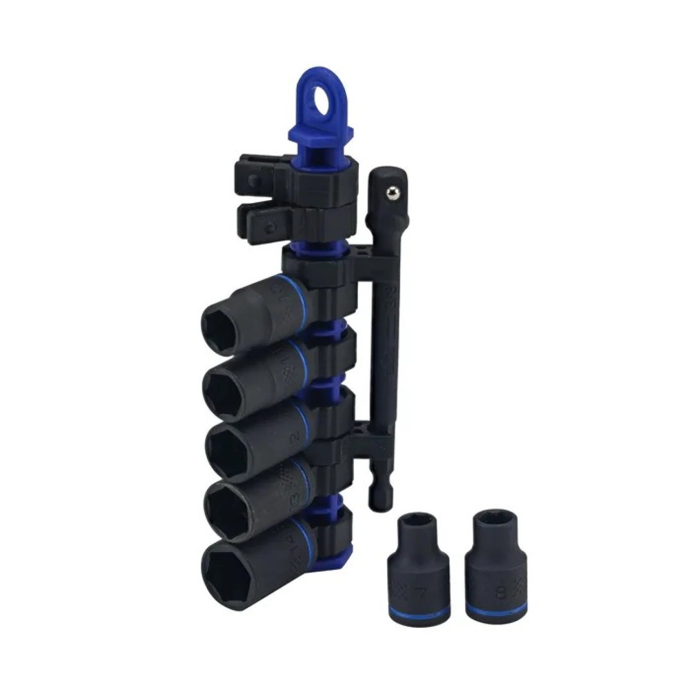 Wiha Tools 72094 Metric Impact Socket Set, 3/8" Drive, 8 Pc.